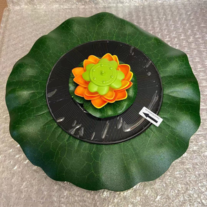 <span class=keywords><strong>Fontaine</strong></span> solaire extérieure OEM Why461 en forme de feuille de lotus avec buse flottante pour exposition au soleil - Product Image 3