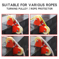 Protección de alta tensión para cuerdas de tracción en esquina, Protector de cuerda, Enrollador de cuerda, Protector multiángulo, Polea para tendido de cables