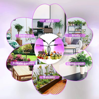 Lampes de culture pour plantes d'intérieur Joystar à 4 têtes, 63 pouces, trépied réglable, LED rouge et bleue professionnelles, lampe de culture à intensité variable