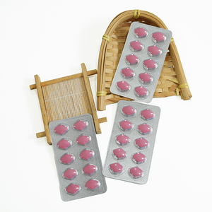 Comprimés de fibres alimentaires roses pour l'amélioration masculine, formule à base de plantes, vitalité, énergie, soutien longue durée, échantillon en blister - Product Image 1