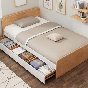Muebles Modernos para el Hogar, Camas con Estructura de Madera Maciza y Almacenamiento - Product Image 1