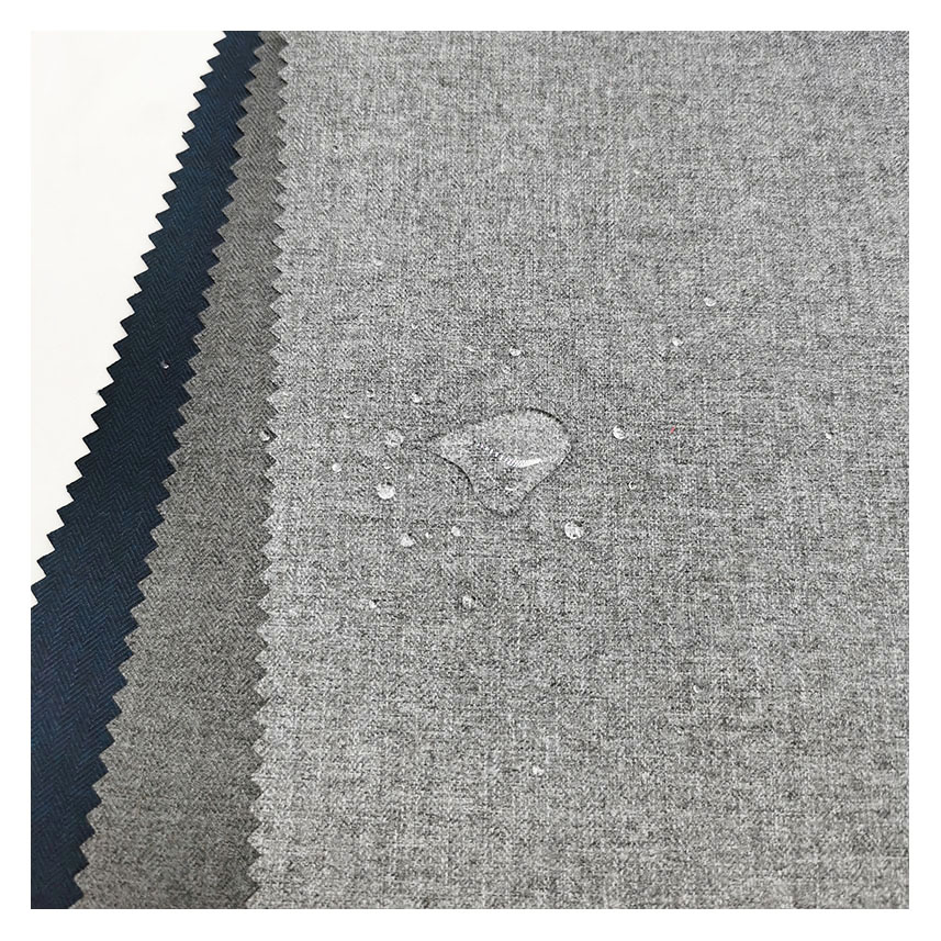 custom herringbone brushed polyester taslan TPU film waterproof jacket fabric