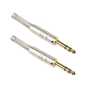 ปลั๊กเสียงสเตอริโอขนาด 6.35 มม. ชุบทองพร้อมสปริงขนาดเส้นผ่านศูนย์กลาง 7 มม. สำหรับขั้วต่อไมโครโฟน - Product Image 4