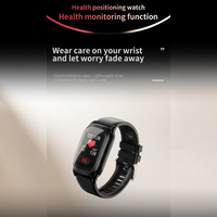 Montre connectée 4G pour personnes âgées H28G, appel SOS, appel vidéo, fréquence cardiaque, pression artérielle, température, alarme de chute, WiFi, rappel de médicaments