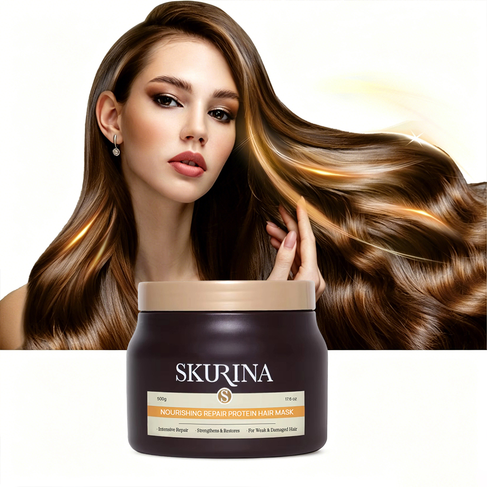 Custom Logo Luxury Hotel Protein Hair Cream Moroccan Oil Jojoba Avocado Butter Nourishing Moisturizing Shine Cream Private Label