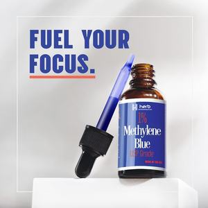 Suplementos Líquidos de Azul de Metileno al 1% MY Blue Drops, Venta al por Mayor, Marca Privada, para la Salud Cerebral, 60 ml para Adultos - Product Image 3