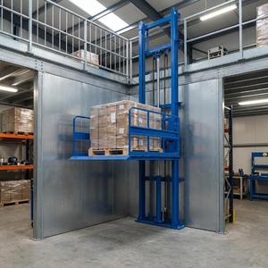 Elevador de Carga Económico de 1m*1m con Capacidad de Carga de 1000 kg, Elevador de Carga Pequeño, <span class=keywords><strong>Precio</strong></span> de Elevador de Carga de <span class=keywords><strong>2</strong></span> y 3 Pisos, Elevador Industrial - Product Image 1