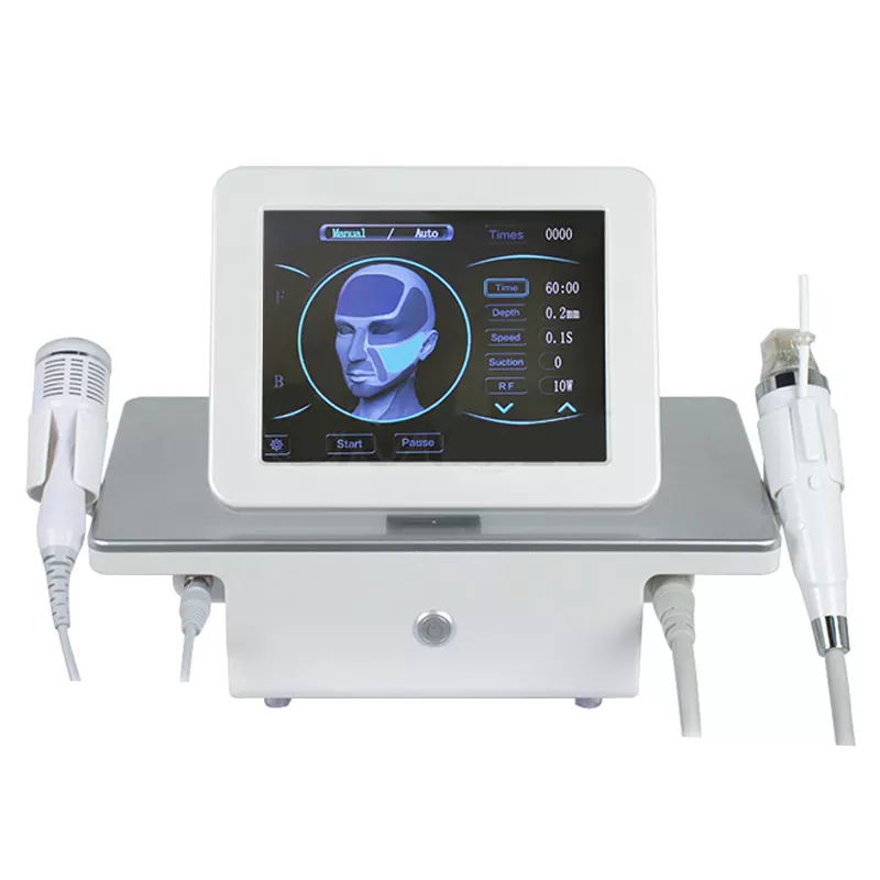 Aparelhos anti-rugas, máquina de rejuvenescimento da pele, removedora de cicatriz, com eletrodo rf, agulha rf