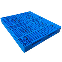 Paletas Recicladas de Material PE de Una Cara y Entrada de 4 Vías a Precio Económico, Carga Dinámica de 0.5t, Peso de 18.5kg, 1300x1100x150mm