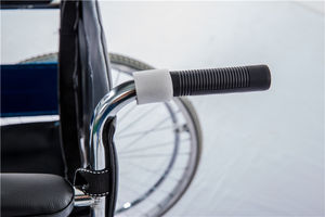 Silla de Ruedas Plegable Portátil, Scooter Manual con Marco de Acero Cromado para Personas Mayores y con Discapacidad - Product Image 3