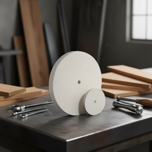 Disques de polissage en feutre Fervi, grain moyen, pour la finition du métal et du bois - Product Image 3