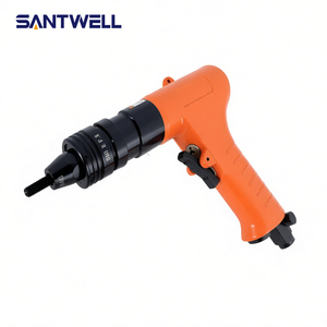 Pistolas remachadoras neumáticas autoblocantes Santwell, juego de herramientas remachadoras de aire para aluminio M4 M5 M6, mango trasero, 3 meses de garantía - Product Image 2