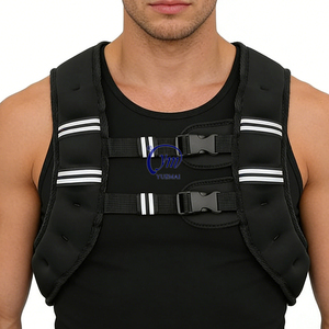 YUEMAI <span class=keywords><strong>Gilet</strong></span> <span class=keywords><strong>lesté</strong></span> réglable pour hommes, idéal pour l'entraînement sportif en extérieur et la course à pied – Vente en gros - Product Image 3