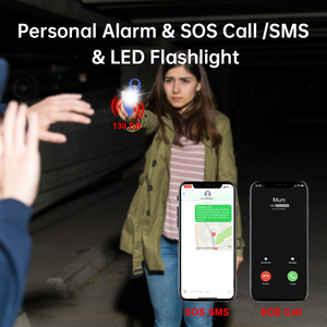 Alarma de Emergencia para Mujeres, Alarma de Seguridad SOS, Autodefensa Recargable, Alarma Personal por Llamada, <span class=keywords><strong>SMS</strong></span>, Ubicación GPS, 130db - Product Image 4