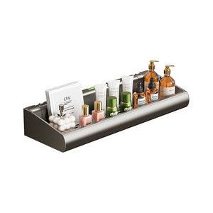 Bathroom Shelf Suction Mounted Rectangular Durable Wall Mounted Storage Rack For Shower Room - Product Image 5