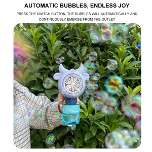 Machine à bulles de savon à l'eau pour enfants Jouets Led Bubles Pistolets Kida Pistolet à bulles automatique pour enfants - Product Image 2