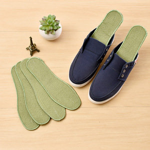 Semelles intérieures en tissu non tissé vert militaire, 6 paires, respirantes, absorbant la transpiration, amortissantes, pour chaussures de sport, été, printemps, automne - Product Image 2