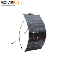Panneau solaire monocristallin flexible léger de 100 W pour alimentation mobile