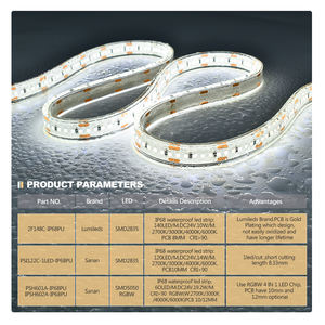 Tira de Luces LED RGBW de PU Transparente, Personalizable, de Larga Duración, Alto Brillo, Impermeable IP68, para Iluminación Exterior - Product Image 2