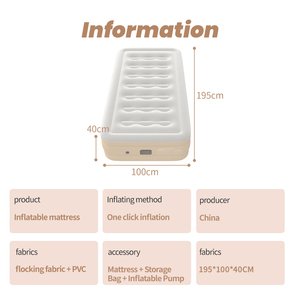 Vua duy nhất Nữ Hoàng Kích thước không khí lưới vải mật độ cao Bộ nhớ Bọt Túi nệm trong hộp cho khách sạn - Product Image 6