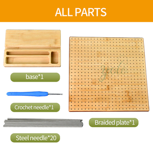 Kit de planche de <span class=keywords><strong>blocage</strong></span> au crochet de 18mm fabriqué à la main avec épingles en acier inoxydable <span class=keywords><strong>Tapis</strong></span> de <span class=keywords><strong>tricot</strong></span> complet à la mode pour carrés de grand-mère - Product Image 6
