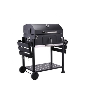 <span class=keywords><strong>Griglia</strong></span> da Tavolo BBQ, Cucina Esterna con Piccolo Affumicatore Industriale, <span class=keywords><strong>Griglia</strong></span> <span class=keywords><strong>Quadrata</strong></span> da Picnic su Carrello, <span class=keywords><strong>Griglia</strong></span> a Carbone - Product Image 3