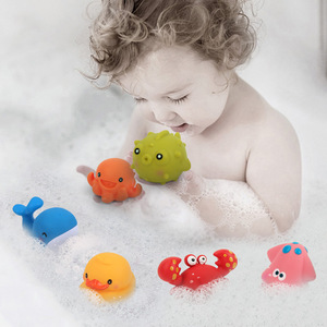 <b>Bath</b> Spray <b>Toy</b> 6-Piece Set Soft Rubber Animal Water Play <b>For</b> Kids <b>2</b>-4 <b>Years</b> <b>Old</b> Unisex Educational <b>Bath</b> <b>Toys</b> - Product Image 3