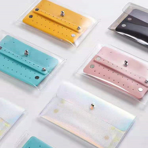 Tpu Jewelry Storage Box Pu Leather Stud Earrings Necklace Envelope Storage Bag Travel Portable Jewelry Bag