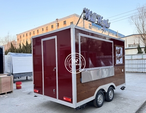 Remorque de restauration mobile entièrement équipée, chariots mobiles de bière, de crème glacée et de café, boutique de nourriture en plein air - Product Image 2