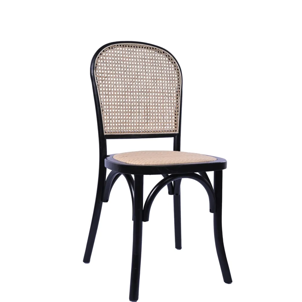 Nouveau Design chaise en rotin à dossier en bois empilable pour fête et mariage