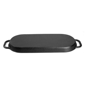 Gran oferta de placa de hierro fundido con revestimiento de esmalte <span class=keywords><strong>para</strong></span> barbacoa, parrilla caliente, plancha moderna <span class=keywords><strong>para</strong></span> el hogar, cocina, bandeja de madera, Base <span class=keywords><strong>para</strong></span> carne de res - Product Image 5