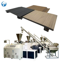 Línea de producción de máquina de extrusión de perfil de poste de valla de cubierta de plástico WPC PE PP