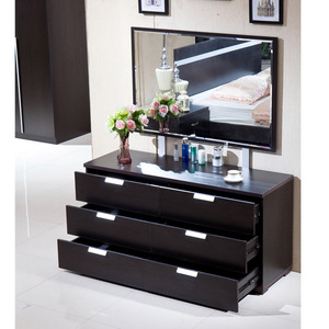 Nuovo Modello Set Mobili per <span class=keywords><strong>Camera</strong></span> da Letto <span class=keywords><strong>Matrimoniale</strong></span> King Size di Design Moderno Colore Nero - Product Image 5