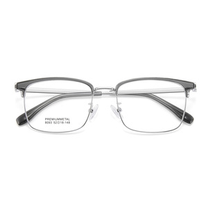 Monturas de Gafas Cuadradas de Aleación Danyang, Montura Completa, Lentes de Resina, Cómodas, Unisex, Diseño Lineal Cuadrilateral 8093 - Product Image 5