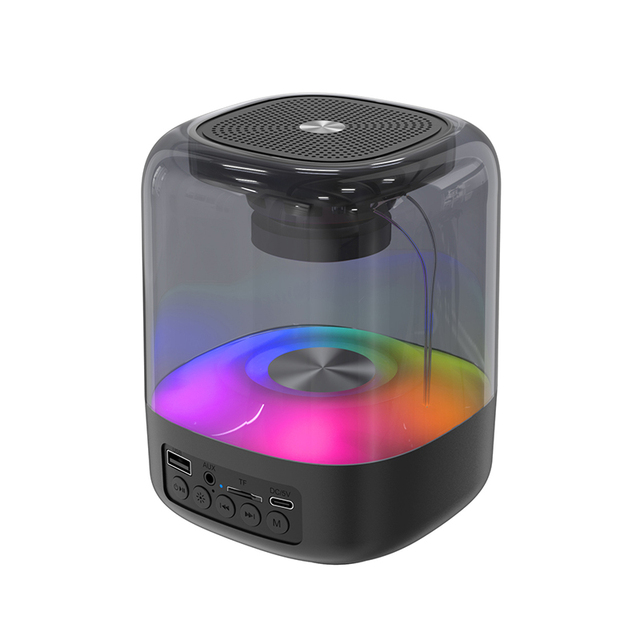 E-3061D Portable Mini Wireless Bluetooth Speaker USB Stereo Sound Music Box Transparent Fashion Battery Enceinte BT Speaker