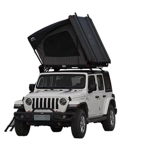 Camping Car Rooftop Tent Hard Clamshell Black Gray Aluminum Oxford Four-season Quick Automatic Opening Car Tent DESERT CRUISER R - Product Image 1