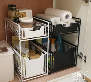 Cuisine Armoire <span class=keywords><strong>Placard</strong></span> <span class=keywords><strong>Organisateur</strong></span> D'étagère, Support De Rangement pour Comptoir et <span class=keywords><strong>Sous</strong></span> Évier, Étagère De Fil En Métal avec Tiroir - Product Image 5