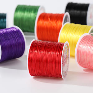 Multicolor Choice 0.8mm Flat <strong>String</strong> <strong>Elastic</strong> <strong>String</strong> <strong>Elastic</strong> Cord Stretchy Bracelet <strong>String</strong> Bead Cord for Beading Jewelry Making - Product Image 3