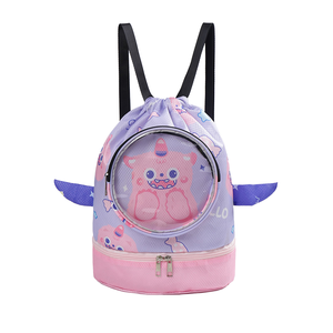 Design carino con ali e fodera in poliestere per nuoto con motivo a coccodrillo leggero da ragazza - Product Image 1