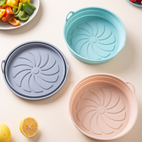 Panier en silicone pour friteuse à air, plateau de cuisson réutilisable, moule en silicone pour pizza, panier à poulet frit, accessoires pour friteuse à air