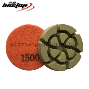 Bestop <span class=keywords><strong>3</strong></span> Inch Droog Gebruik Diamant Beton Polish Hars Polijstkussen Hot Sell Met Haak En Lus Backing Oem Aangepaste Ondersteuning - Product Image 3