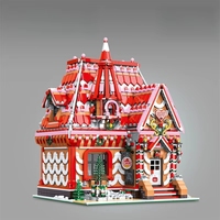BaKa 33204 MOC Strawberry House City Street View Architecture Blocks Model Kits Birthday Gift for Adults Building Sets