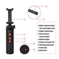F280 double objectif 8mm caméra endoscopique WIFI portable 1080P 5m câble dur Tube Sanke 9LED caméra endoscopique d'inspection étanche