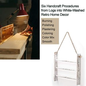 Porte-échelle en <span class=keywords><strong>bois</strong></span> à 3 niveaux pour essuie-mains et couvertures pour salle de bain ou salon - Product Image 6