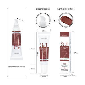 Ibcccndc <span class=keywords><strong>3</strong></span>-in-1 Lidschatten Rouge Lippenpaste 5 Farben Wasserfest Samtig Matt Glitzer Lidschatten Lipgloss Lippen- und Wangentönung - Product Image 4