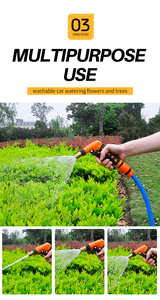 Tuin Water Guns 3-Way Metalen Trigger Metalen <span class=keywords><strong>Spike</strong></span> Irrigatie Watering Pistool Tuinslang Nozzle
