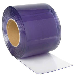 ستائر شريطية من البولي فينيل كلوريد الشفاف الناعم بالجملة، 2-3 مم × 200-300-450 مم، لفات ستائر أبواب من البولي فينيل كلوريد للصناعة والغرف الباردة - Product Image 2