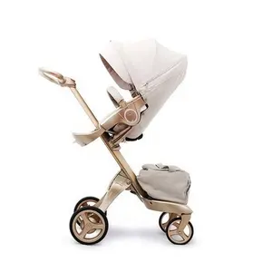 Haute Qualité Multi-fonction Facile Pliant Portable 3 En 1 Poussette De Luxe Avec Lit De Transport Bébé Landau