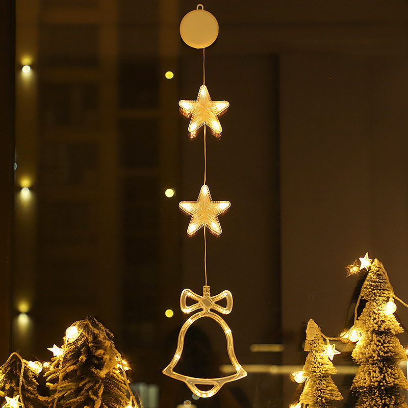 Warm white 2 Stars + Christmas Bell