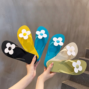 <span class=keywords><strong>Chanclas</strong></span> <span class=keywords><strong>de</strong></span> Mujer <span class=keywords><strong>de</strong></span> Color Sólido con Decoración <span class=keywords><strong>de</strong></span> Flor 3D, Tira <span class=keywords><strong>de</strong></span> Tanga, Impermeables, Planas, <span class=keywords><strong>para</strong></span> Playa, Baño, Uso Diario, OEM, ODM, Venta al Por Mayor - Product Image 1